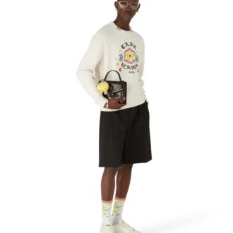 Emblem Merino gebreide trui met ronde hals Emblem Merino gebreide trui met ronde hals