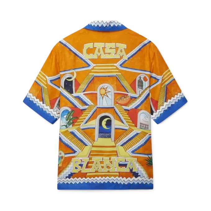 Escalier Infini zijden overhemd