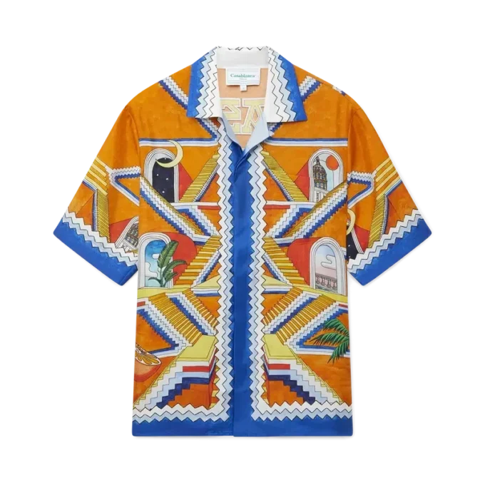 Escalier Infini zijden overhemd