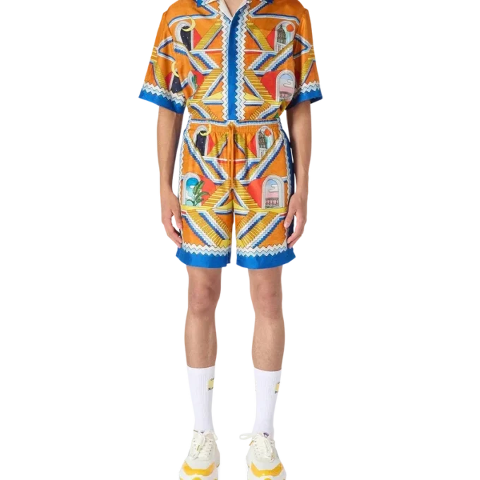 Escalier Infini zijden Shorts