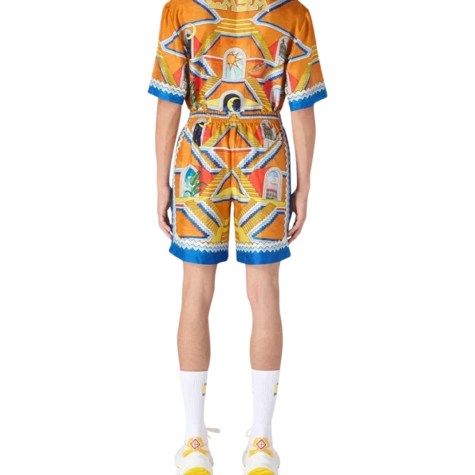 Escalier Infini zijden Shorts