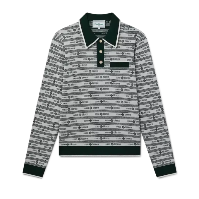 Evergreen-poloshirt met logo