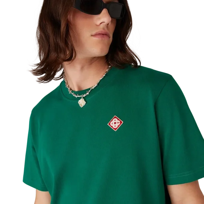 Evergreen T-shirt met korte mouwen en diamantlogo