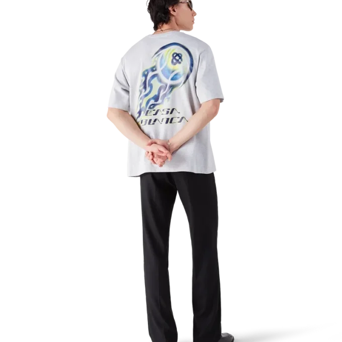 Flaming Tennis Ball Oversized Short Sleeve T-shirt