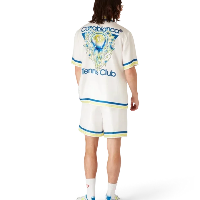 Flaming Tennis Club Icon zijden Shorts