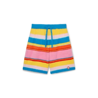 Fluffy gestreepte oversized Shorts