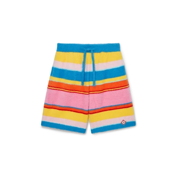 Fluffy gestreepte oversized Shorts