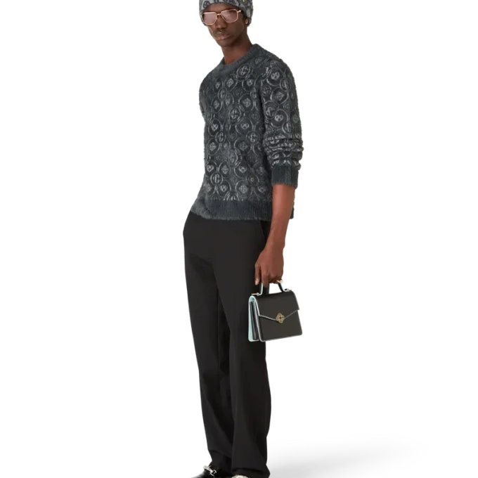 Fluffy Monogram-trui Fluffy Monogram-trui