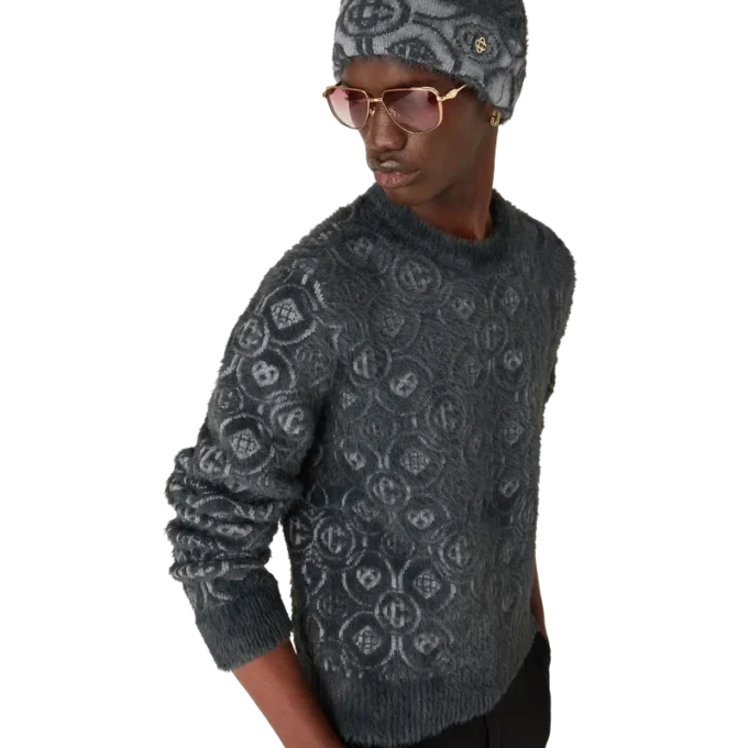 Fluffy Monogram-trui Fluffy Monogram-trui