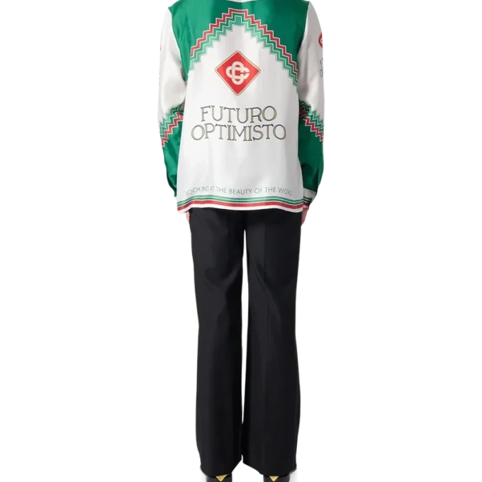 Futuro Optimisto zijden overhemd