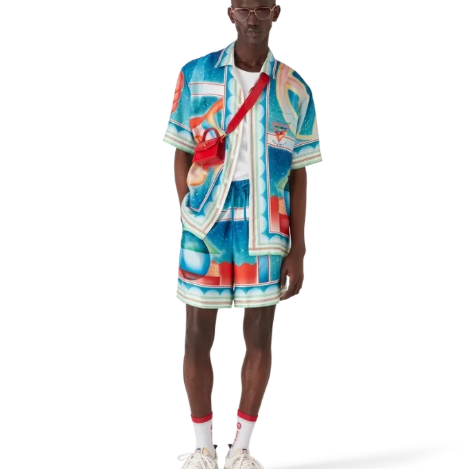 Galaxy Court zijden Shorts