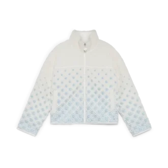 Geborduurd fleece jack met monogram in kleurverloop Geborduurd fleece jack met monogram in kleurverloop