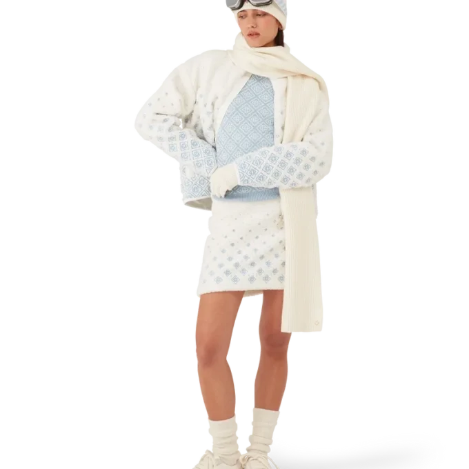 Geborduurd fleece jack met monogram in kleurverloop