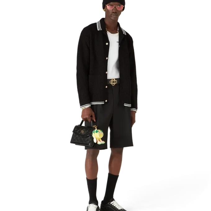 Geborduurd katoen overhemd met lange mouwen