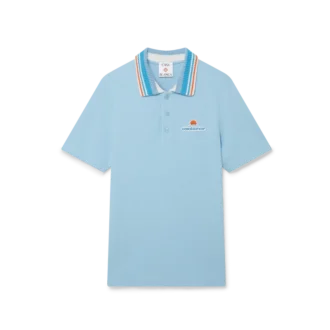 Gebreid piqué shortshirt met korte mouwen