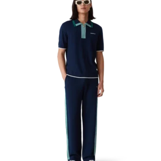 Gebreid tennispoloshirt