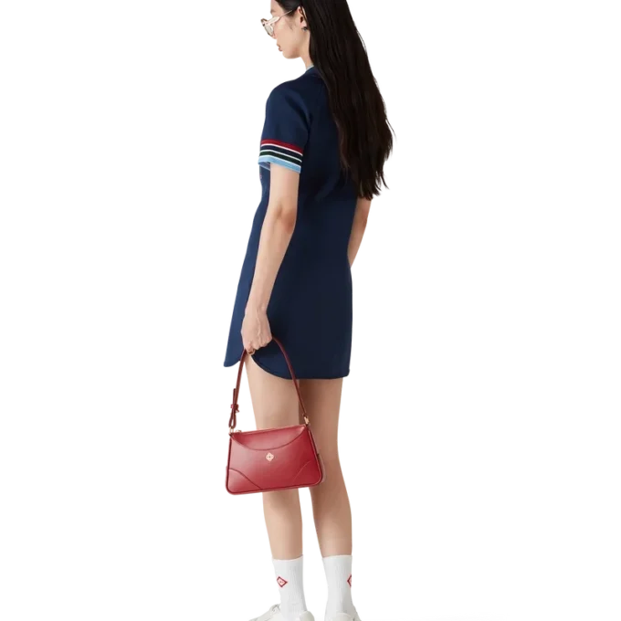 Gebreide baseballjurk