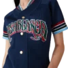 Gebreide baseballjurk