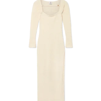 Gebreide jurk met textuur