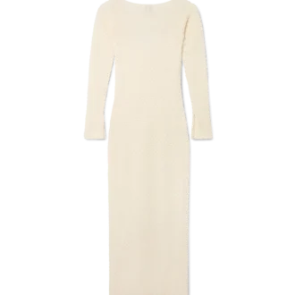 Gebreide jurk met textuur