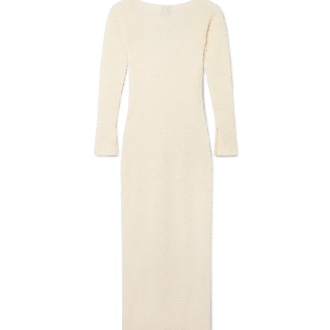 Gebreide jurk met textuur