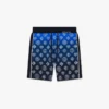 Gebreide Shorts met monogram in kleurverloop