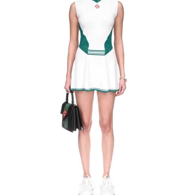 Gedrapeerde tennisjurk