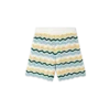 Gegolfde bouclé-Shorts