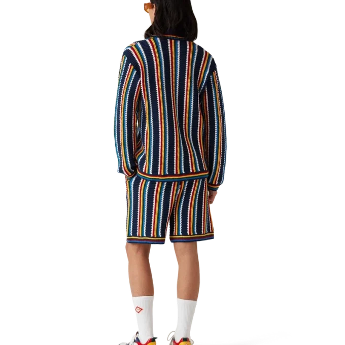 Gehaakt gestreept overhemd