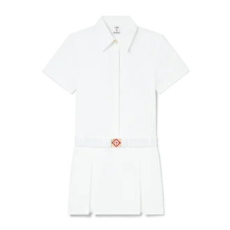 Gepleateerde tennisminijurk