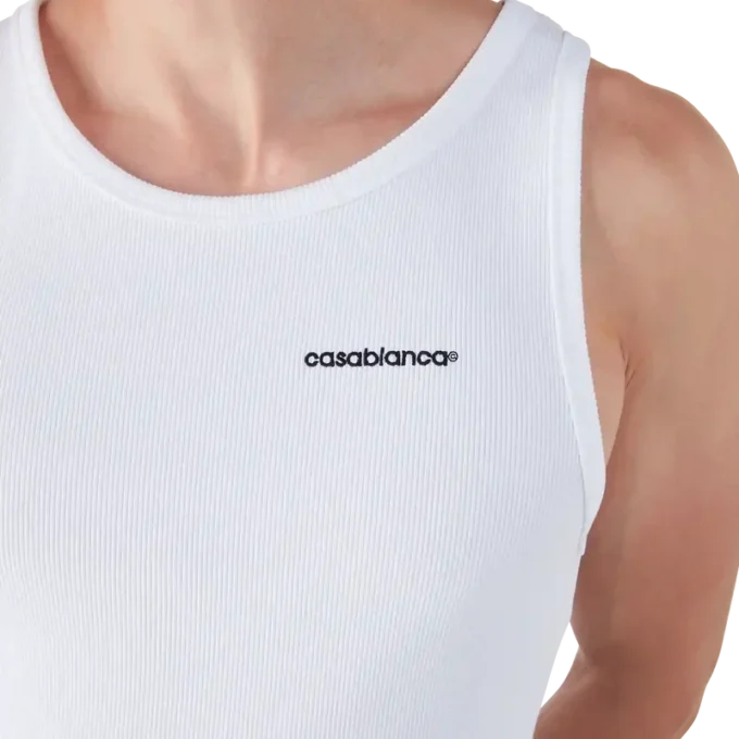 Geribbelde tanktop