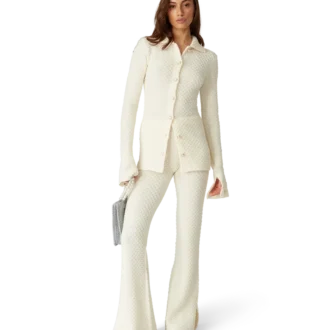 Gesteeld gebreid overhemd Gesteeld gebreid overhemd