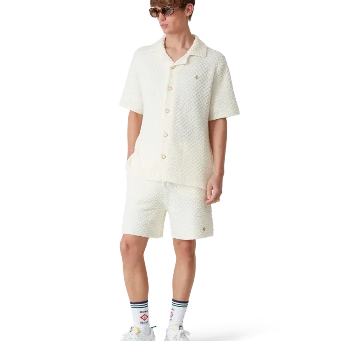 Gesteunde gebreide Shorts