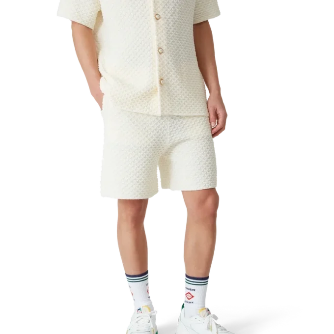 Gesteunde gebreide Shorts