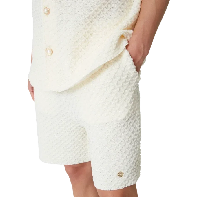 Gesteunde gebreide Shorts