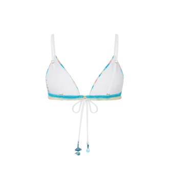 Gestreepte badstof bikinitop