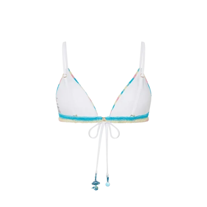 Gestreepte badstof bikinitop Gestreepte badstof bikinitop