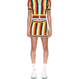 Gestreepte badstof top Gestreepte badstof top