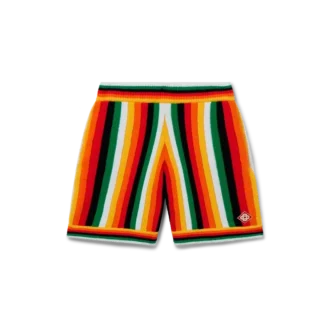 Gestreepte badstofshort