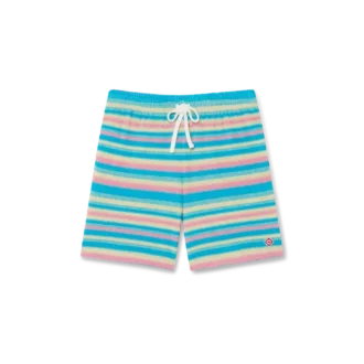 Gestreepte badstofshorts