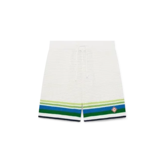 Gestreepte gebreide Shorts