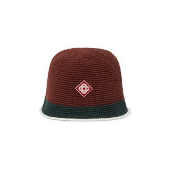 Gestreepte gehaakte muts