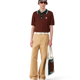 Gestreepte gehaakte muts