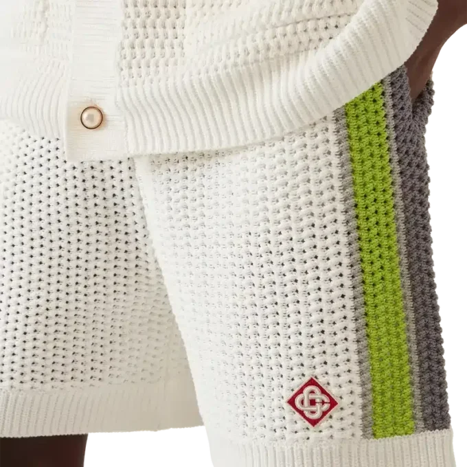 Gestreepte gehaakte Shorts Gestreepte gehaakte Shorts