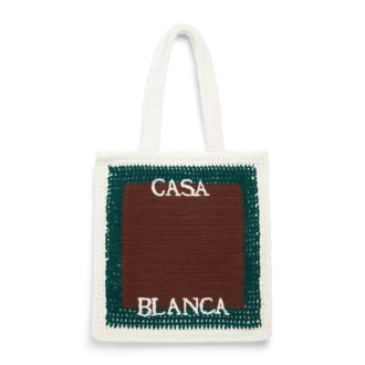 Gestreepte gehaakte tas Gestreepte gehaakte tas