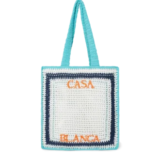 Gestreepte gehaakte tas Gestreepte gehaakte tas