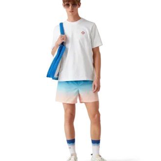 Gestreepte gehaakte tas