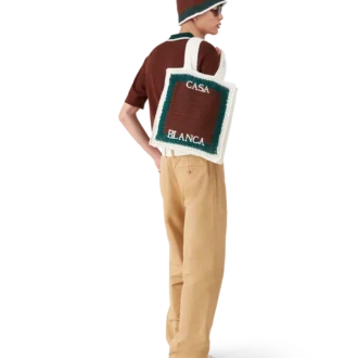 Gestreepte gehaakte tas Gestreepte gehaakte tas