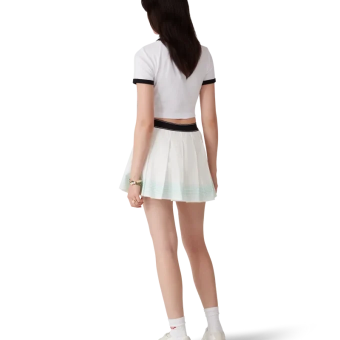 Gestreepte geplooide minirok