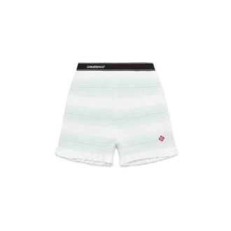 Gestreepte gerimpelde Shorts